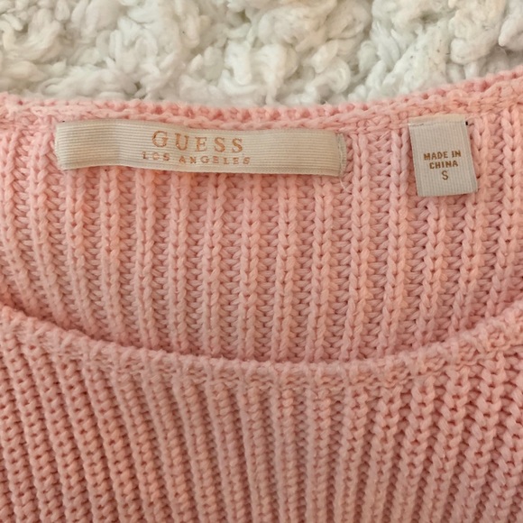 Guess Pink Knitted Sweater Size Small - Picture 7 of 10